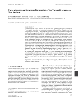 Three-dimensional tomographic imaging of the Taranaki volcanoes