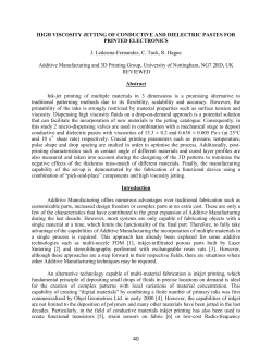 High Viscosity Jetting of Conductive and