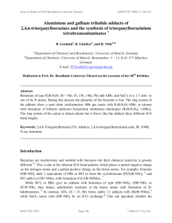 Aluminium and gallium trihalide adducts of 2,4,6