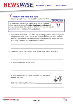 predict and read the text