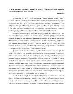 To In or Not to In: The Politics Behind the Usage or Disavowal of