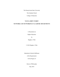 Salient Characteristics, Strategies, and Outcomes: