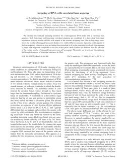 Unzipping of DNA with correlated base sequence