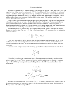 for craft`s thrusters did not use metric (SI) units to express their