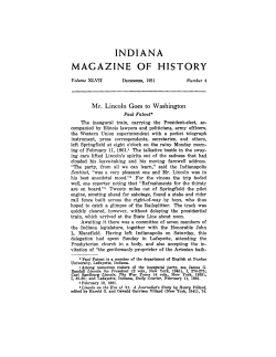 INDIANA MAGAZINE OF HISTORY