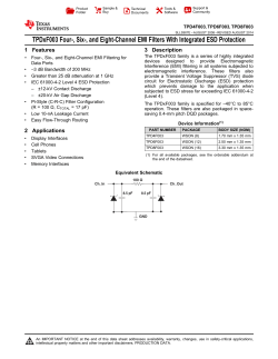 Four-, Six-, and Eight-Channel EMI Filters for LCD Display
