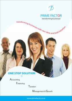 brochure PF - PRIME FACTOR