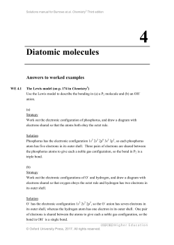 Diatomic molecules