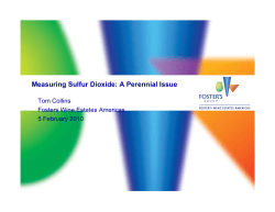 Measuring Sulfur Dioxide: A Perennial Issue
