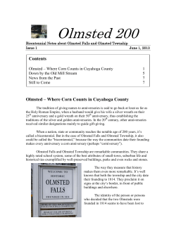 olmsted 200 issue 1