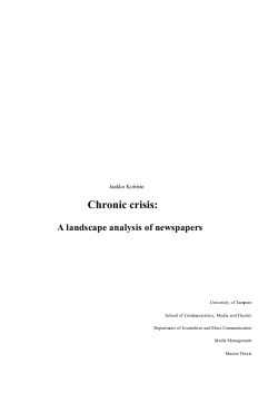 Chronic crisis