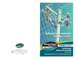 advance lineman program 02 - Electric Cooperatives of Mississippi