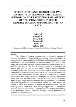 EFFECT OF ETHANOLIC ROOT AND TWIG EXTRACTS OF