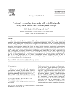 Frictional&ndash;viscous flow in mylonite with varied bimineralic