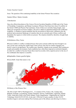 The question of the continuing instability in the former Warsaw Pact