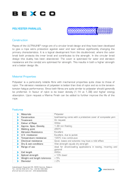 POLYESTER PARALLEL Construction Material Properties Features