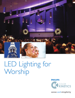 LED Lighting for Worship