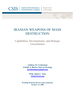 iranian weapons of mass destruction