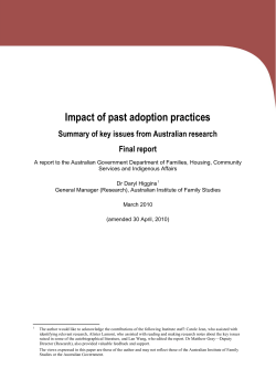 Impact of past adoption practices
