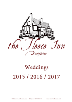 3 Course Wedding Breakfast