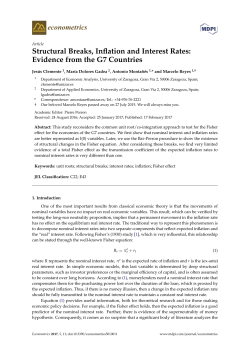 Structural Breaks, Inflation and Interest Rates: Evidence from the G7