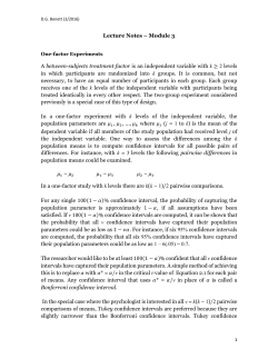Single-factor Experiments - UCSC directory of individual websites