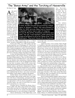 The &ldquo;Bonus Army&rdquo; and the Torching of Hooverville