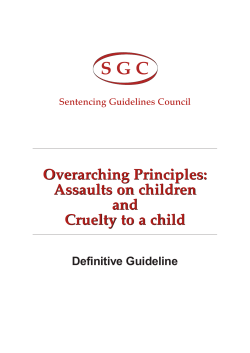 Assault on Children and Cruelty to a Child