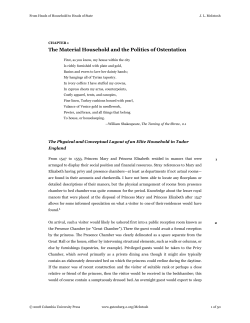 From Heads of Household to Heads of State - Gutenberg