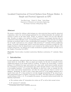 Localized Construction of Curved Surfaces from Polygon Meshes: A