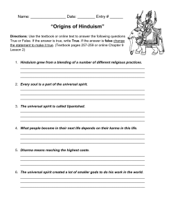 Origins of Hinduism