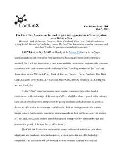 The CardLinx Association formed to grow next