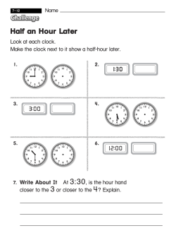 Unit 7-12 Half an Hour Later