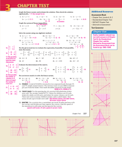Algebra 2 3.Review Answers (textbook)