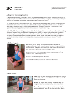 A Beginner Stretching Routine