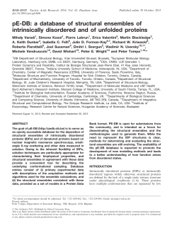 pE-DB: a database of structural ensembles of