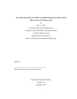 The Design and Analysis of a Double Transtibial