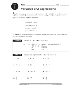 Skills Intervention Worksheets