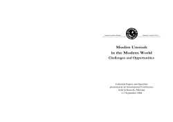Muslim Ummah in the Modern World