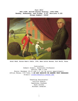 syllabus - UT College of Liberal Arts