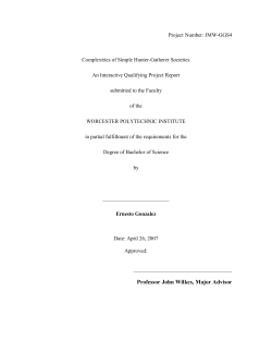 Gonzalez IQP - Worcester Polytechnic Institute