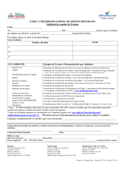 Spanish - Early Childhood Programs