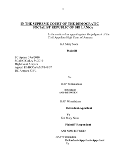 DOC - Supreme Court Sri Lanka