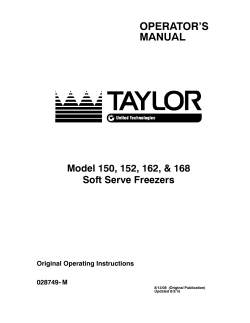 operator`s manual