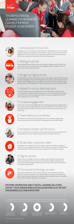 1. Individualized instruction 5. Increase engagement 3. Bridge the