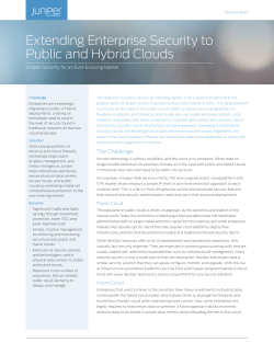 Extending Enterprise Security to Public and Hybrid Clouds