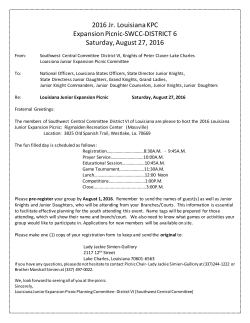 2016 Jr. Louisiana KPC Expansion Picnic-SWCC