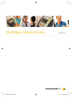 MediClear Operator Guide