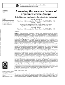 Assessing the success factors of organized crime groups