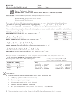 PW: Rhythm - La Jolla High School